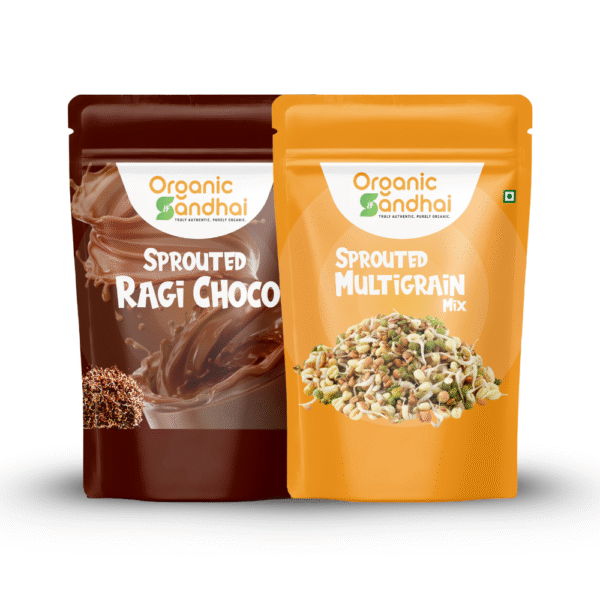 Sprouted Multigrain Mix+Sprouted Raagi Choco Mix