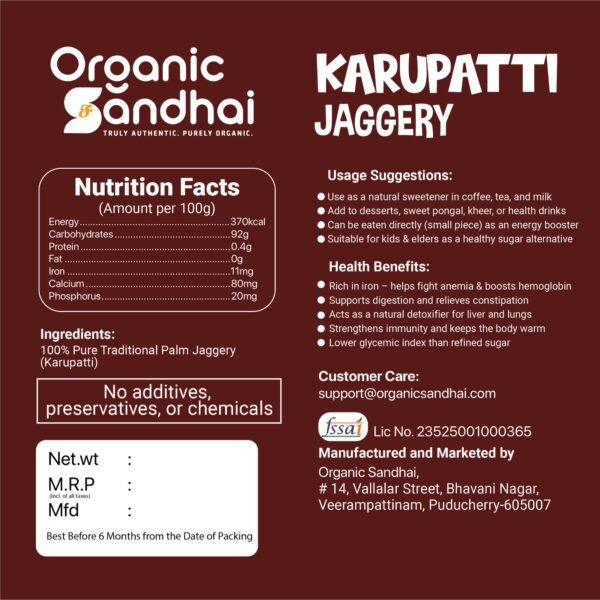 Karupatti Jaggery + Palm Candy