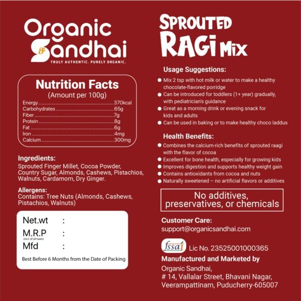 Multigrain Health Mix + Sprouted Raagi Mix