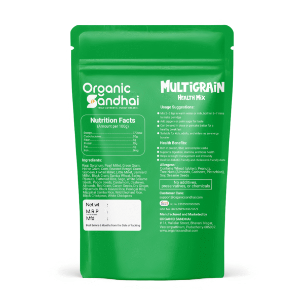Multigrain Health Mix + Sprouted Raagi Mix