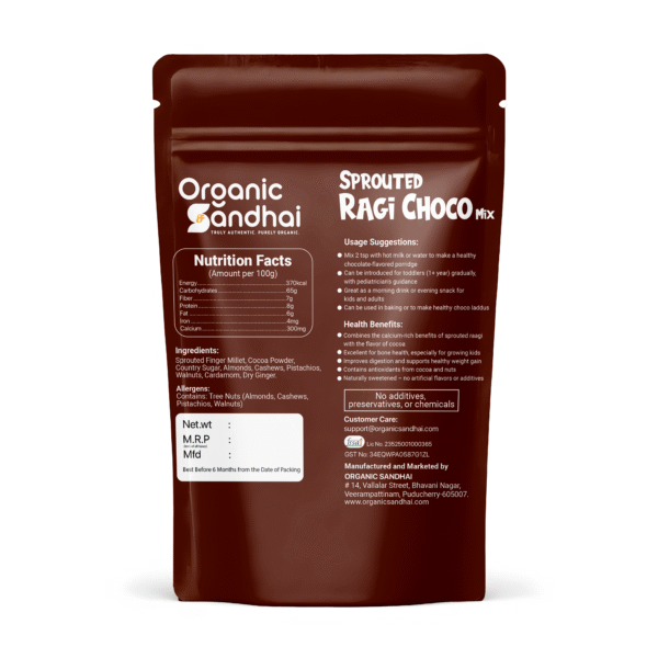 Sprouted Raagi Choco Mix